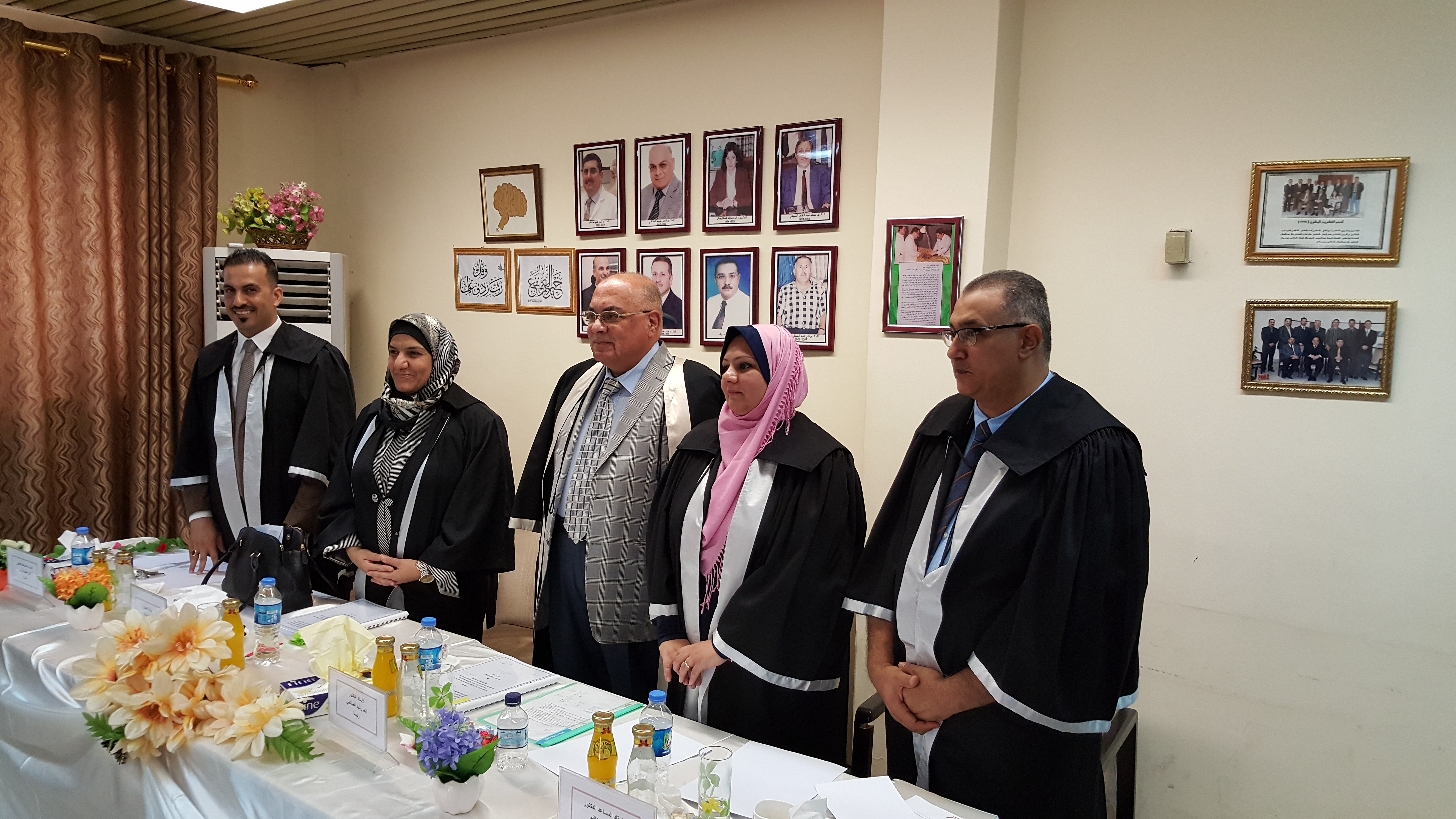 مناقشة رسالة ماجستير في التشريح البشري للطالبة نورس نجاح جواد