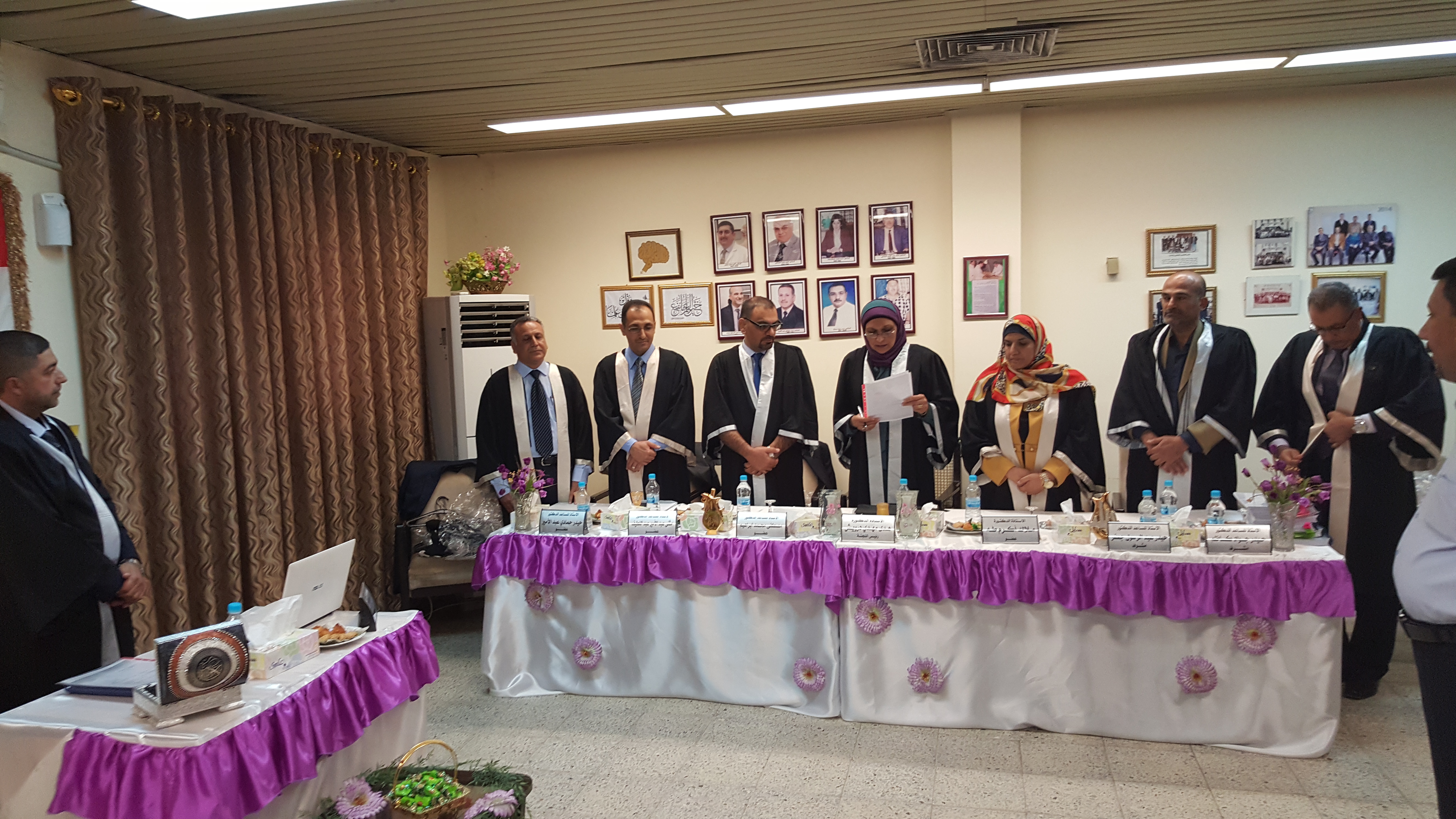 مناقشة اطروحة الدكتوراه في التشريح البشري للطالب نمير فاضل غالب