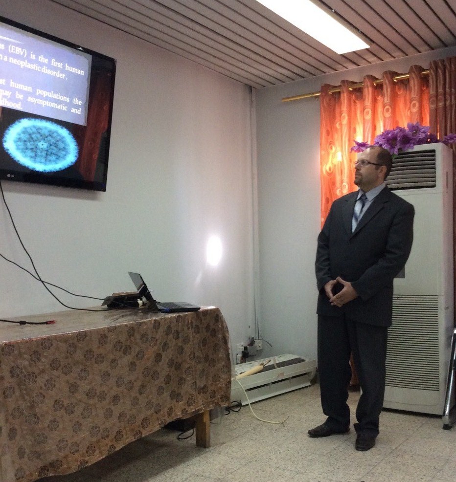 مناقشة خطة بحث طالب ماجستير في فرع الاحياء المجهرية