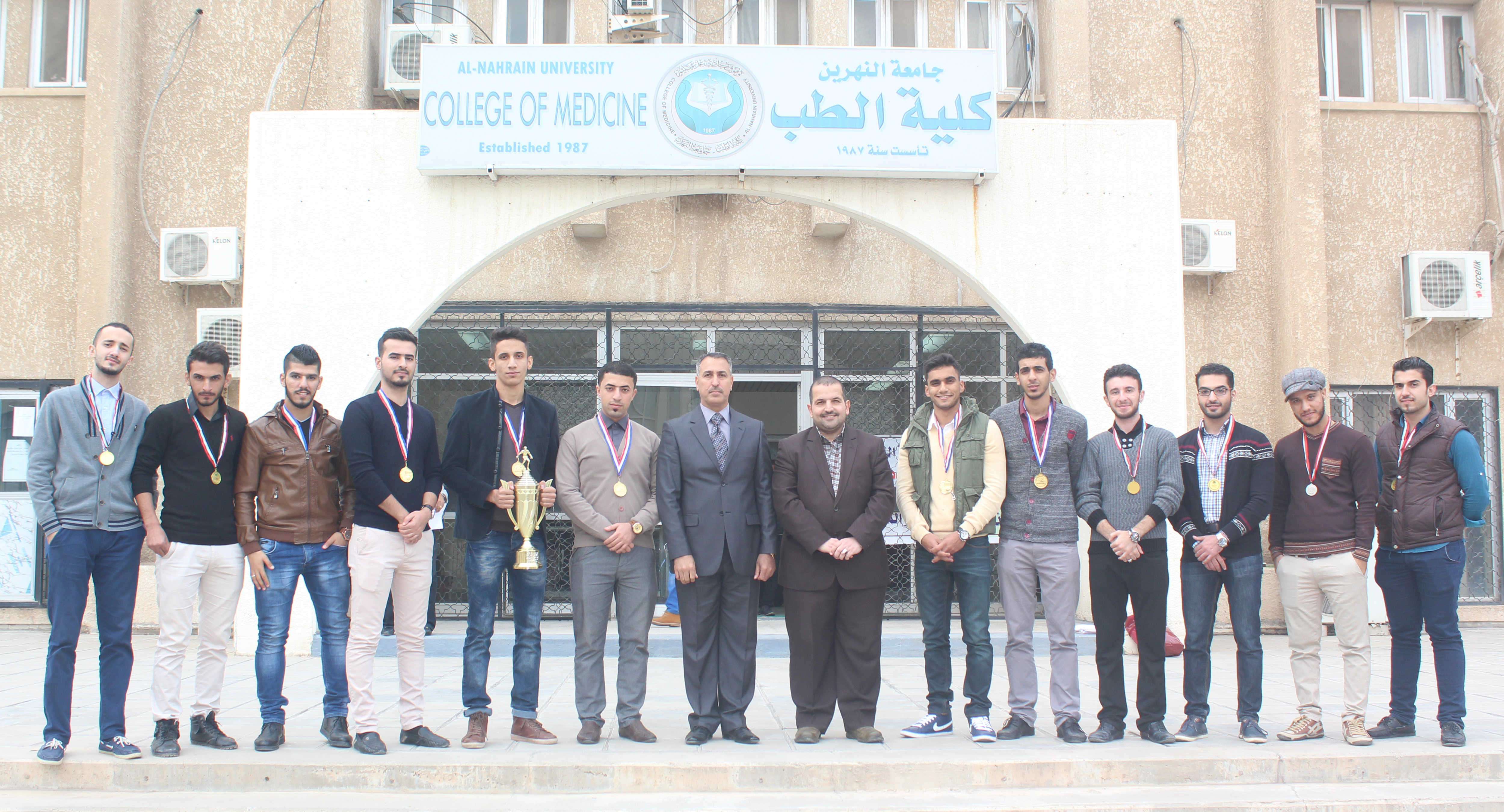حصول منتخب كليتنا على المركز الاول في بطولة الريشه الطائرة الجامعية ... شعبة الأعلام 