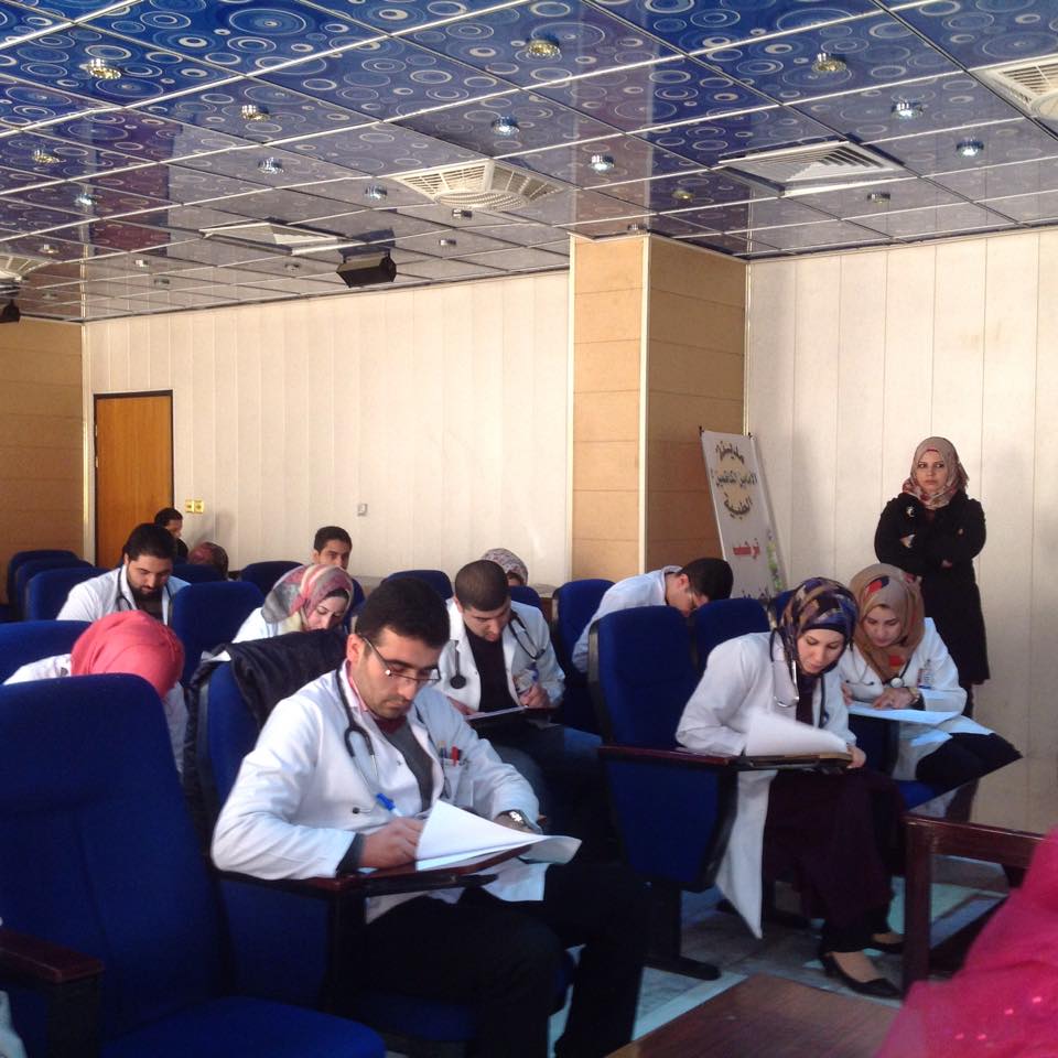 امتحان ال. OSCE. لطلبة البورد العراقي طب الأطفال /المرحلة الثالثة في مدينة الإمامين الكاظمين الطبية بتاريخ 4/1/2015