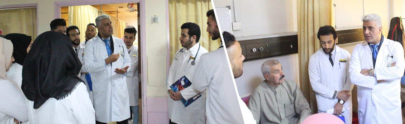 The visit of Dean to the sixth stage students