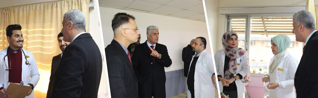 Mr. Dean's visit to the sixth stage students exam