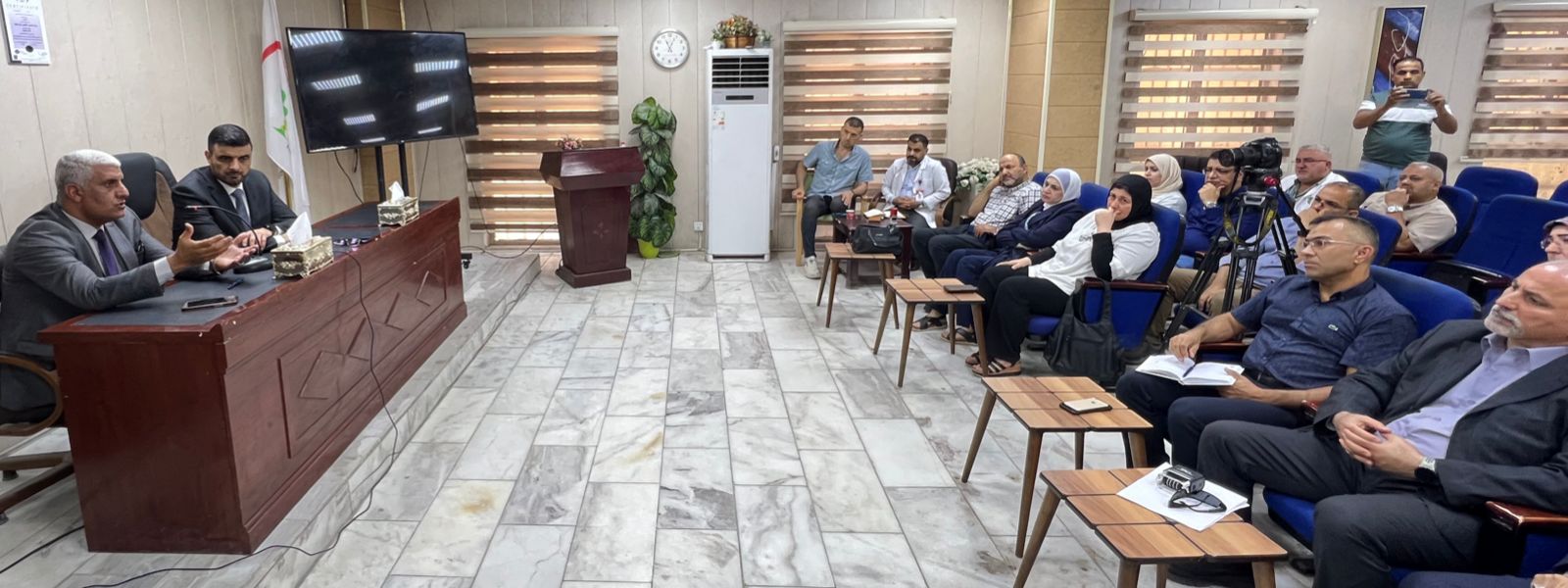 The Dean attended the meeting of the Board of Directors of the Imamain kadhimin (peace be upon them) Medical City