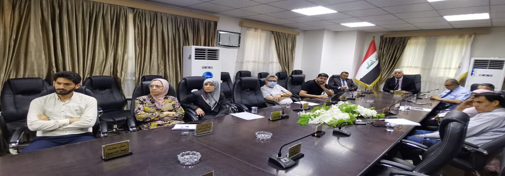 The College’s Accreditation Leadership Committee holds a meeting to review the final version of the accreditation self-report