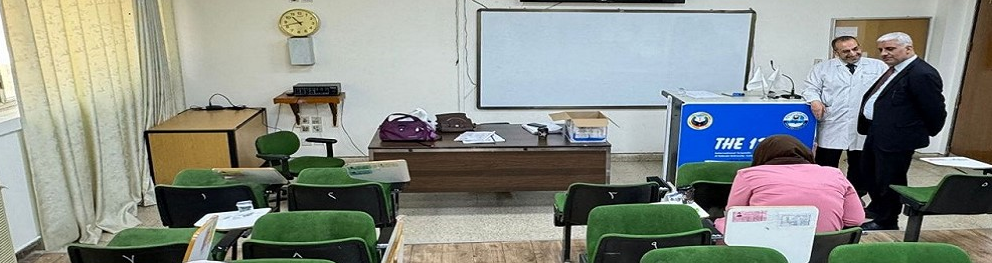  inspecting the progress of the end-of-second semester exams for graduate students