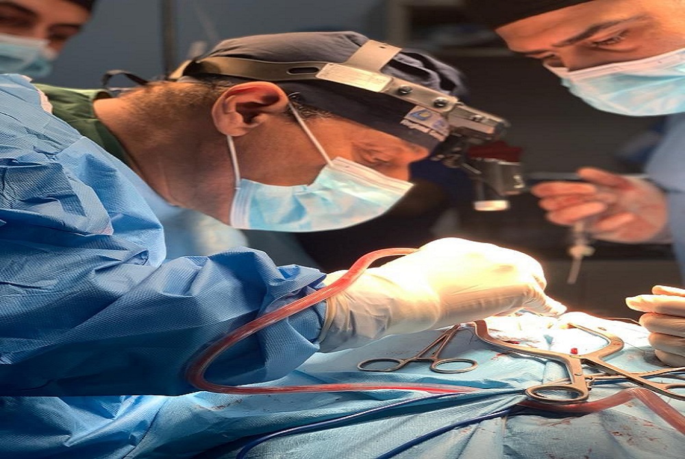 A surgery was performed at the Neuroscience Hospital by Professor Dr. Abdul Amir Jassim Mohammed Al-Khafaji.