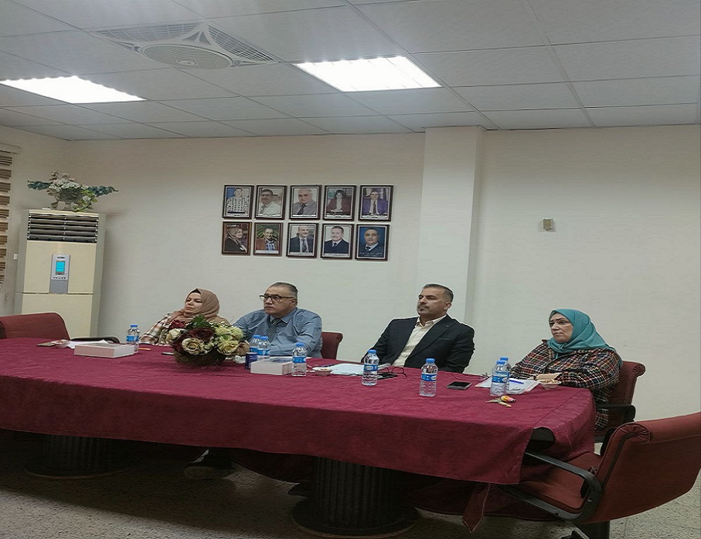 The research proposal discussion of postgraduate student Salwa Hameed Afat in the Human Anatomy Department at Al-Nahrain College of Medicine.