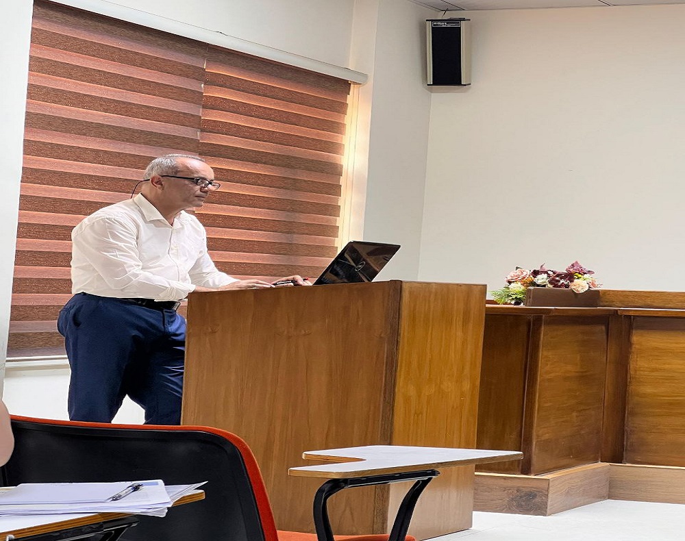 The Microbiology Department held a workshop titled: "Plagiarism: What is it? And How to Avoid It."