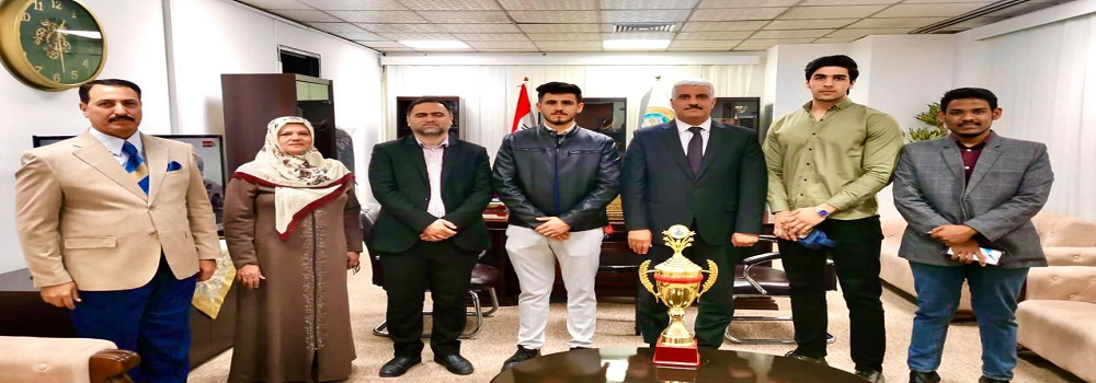 Al-Nahrain College of Medicine crowned with first place victory in the university badminton championship at Al-Nahrain University.