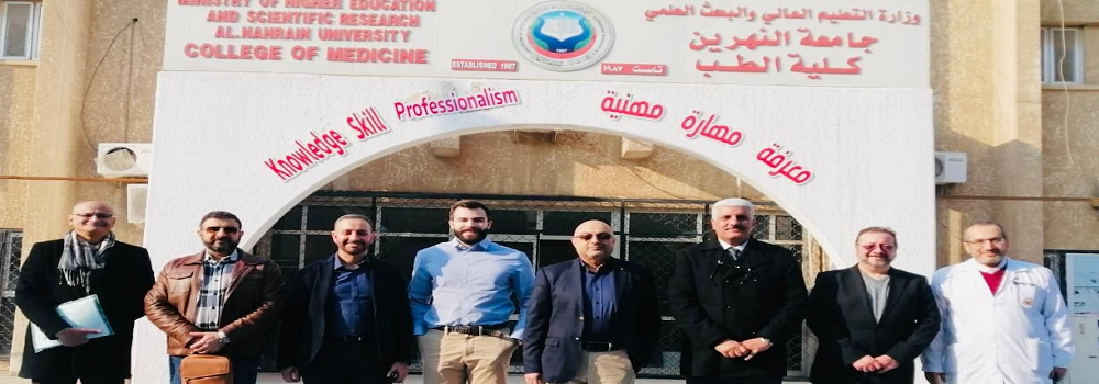 A delegation of expatriate and foreign doctors visited the College of Medicine, University of Al-Nahrain.
