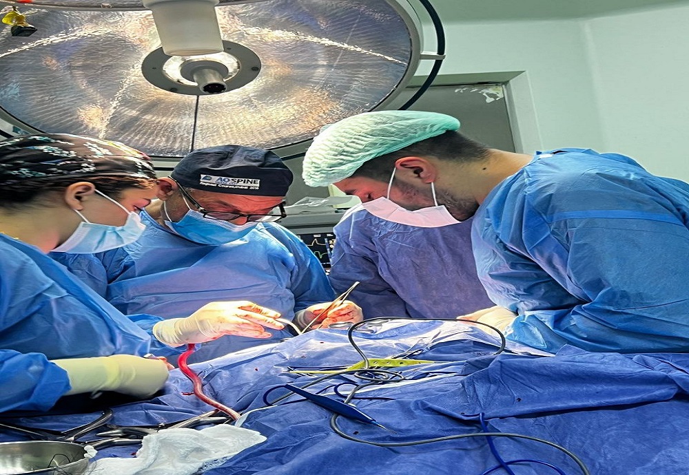 A cervical laminectomy was performed by Professor Dr. Abdul Amir Jasim at Al-Imamain Al-Kadhimain Medical City Hospital.