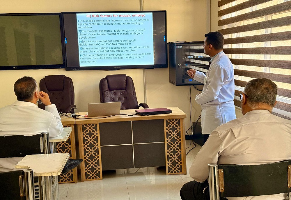 The Department of Human Anatomy at Al-Nahrain College of Medicine organized a seminar that covered the topic of "Mosaic Embryo" and the role of Artificial Intelligence in its diagnosis.