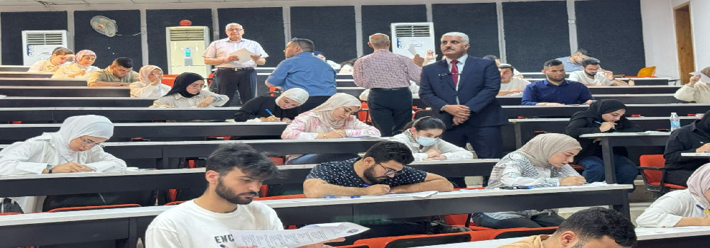 The Dean of the College inspected the final examinations.