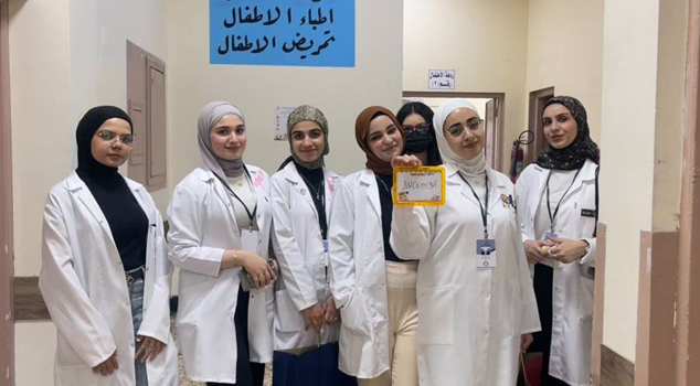 The students of Al-Nahrain College of Medicine organized a health awareness campaign for children aimed at promoting good health and well-being.