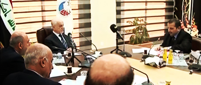  A meeting between the Minister of Higher Education and Scientific Research and the Chairman ofthe Deans Committee of Iraqi Colleges of Medicine with the presence of its members.   ……..Media Unit