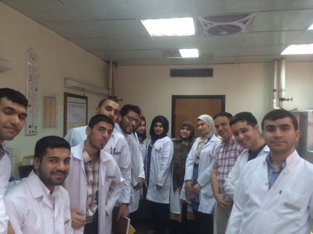 chemistry & Biochemistry department training student of the fifth stage in Al-Khadhemia teaching hospital  