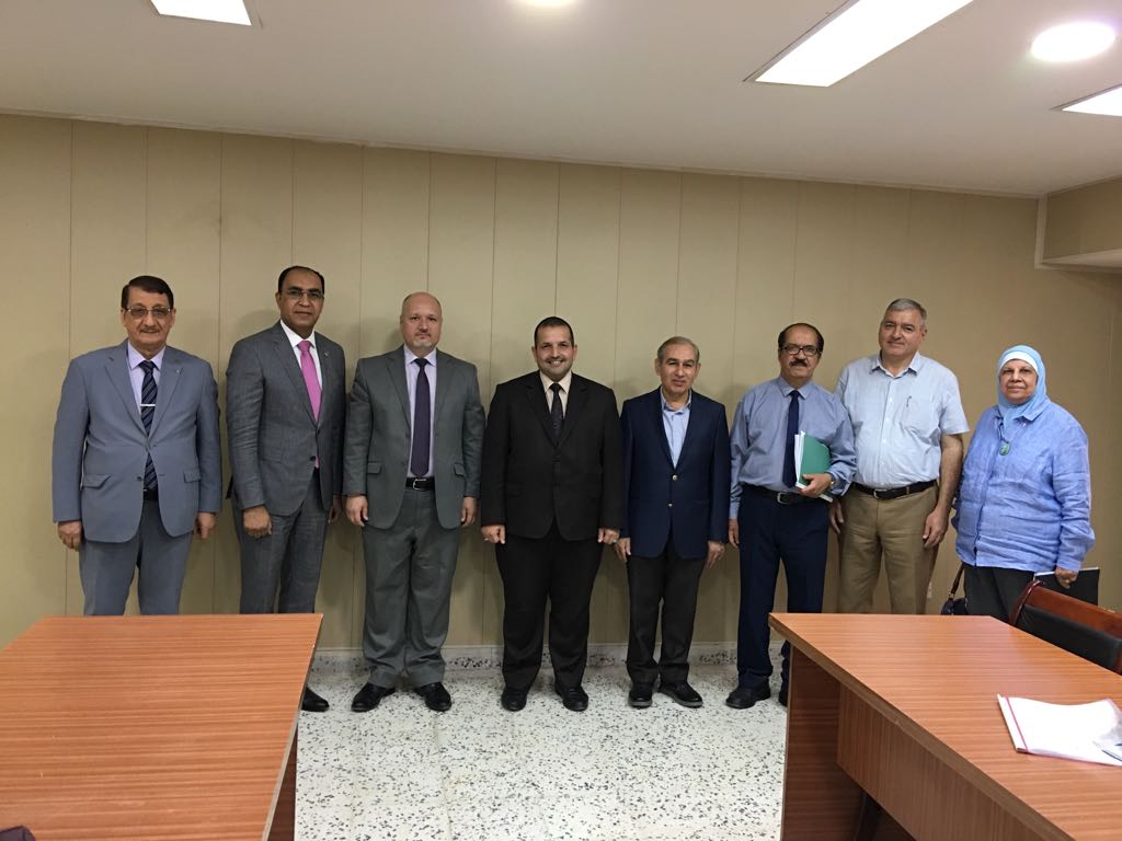 Attendance of the Dean of the Faculty of Medicine - University of Al-Nahrain meeting of the Iraqi Council of Medical Specialties