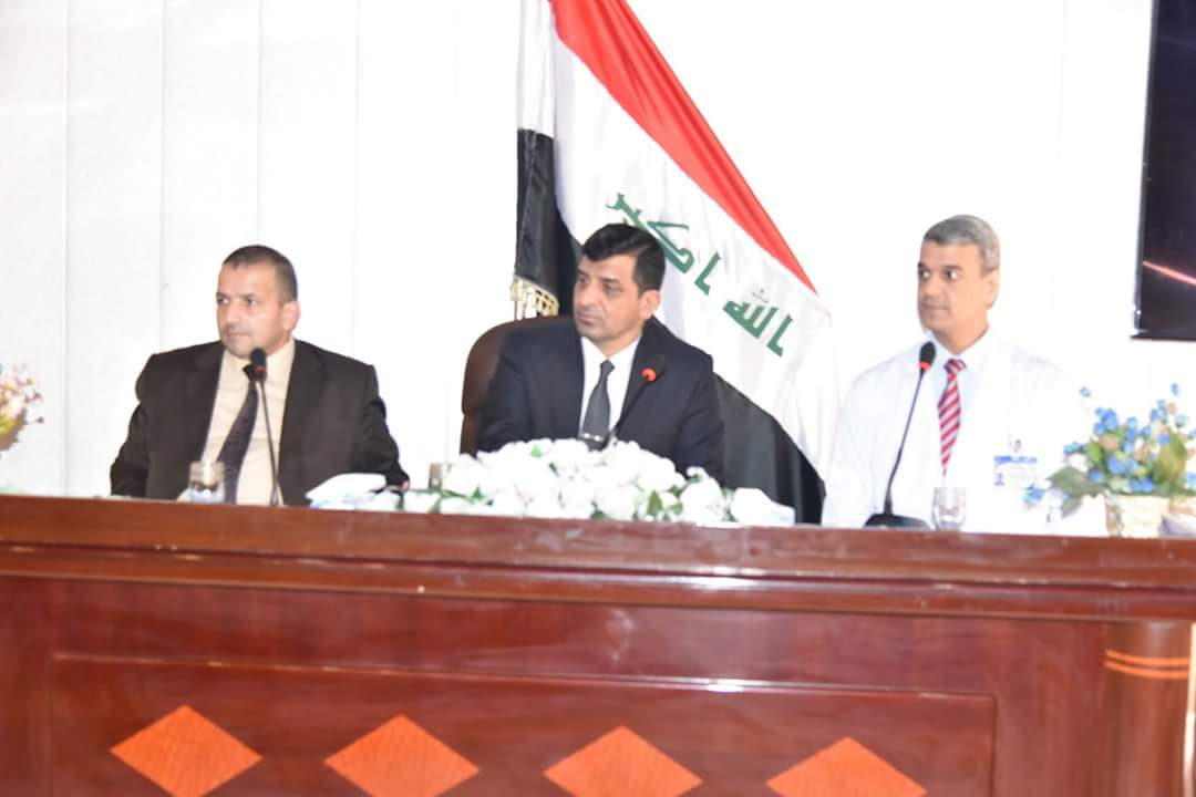  The presence of the Dean of the Faculty of Medicine of Al-Nahrain University meeting of the council of directors of the City of Imam Al-Kadhimin medical