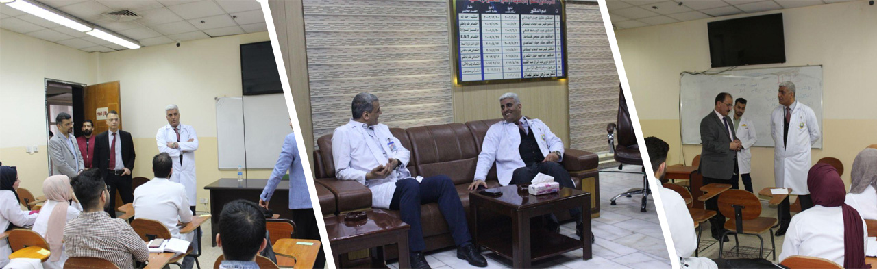 The Dean inspected the clinical training for the sixth stage students in the college