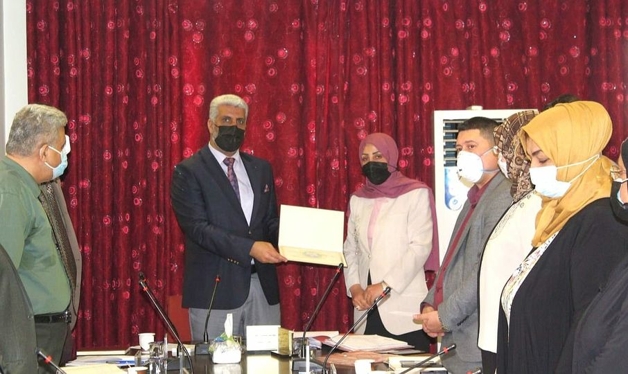 Honoring Dr. Huda Ali Rasoul for obtaining the title of professor