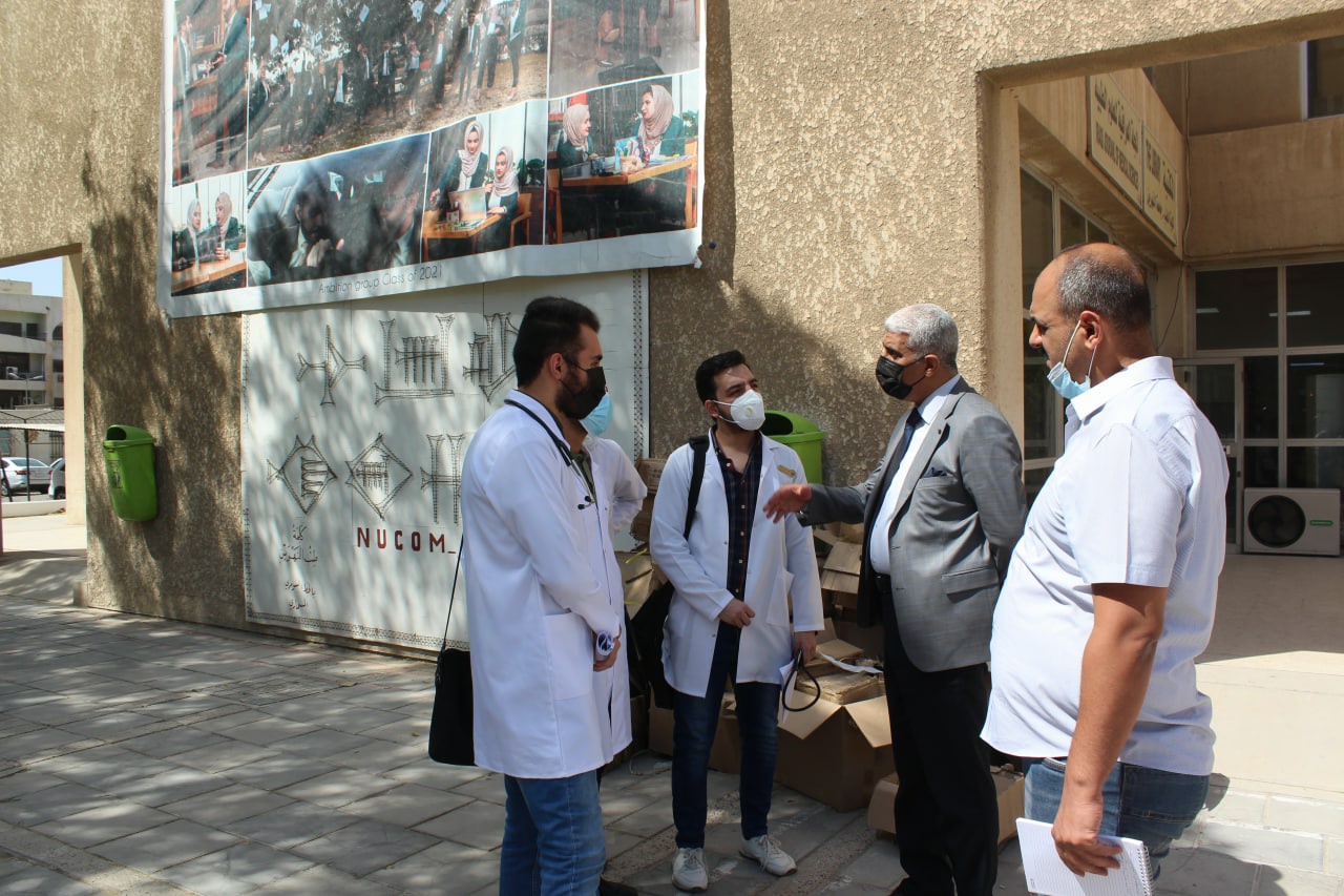 The Dean's tour to the college departments