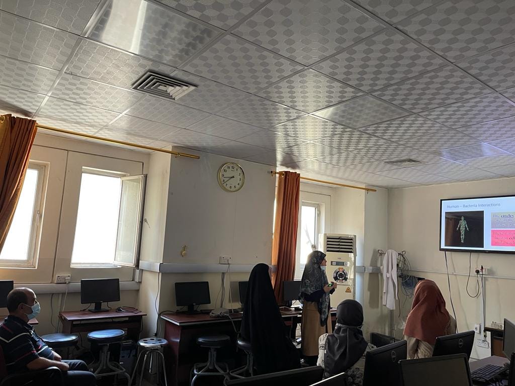 A workshop entitled (Using a nano-net as an antidote to prevent bacteria from reaching the exact quorum that leads to the attack)