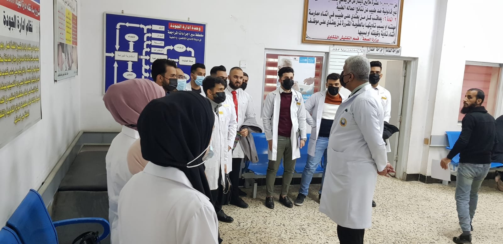 A tour of the Dean and the reception of new students