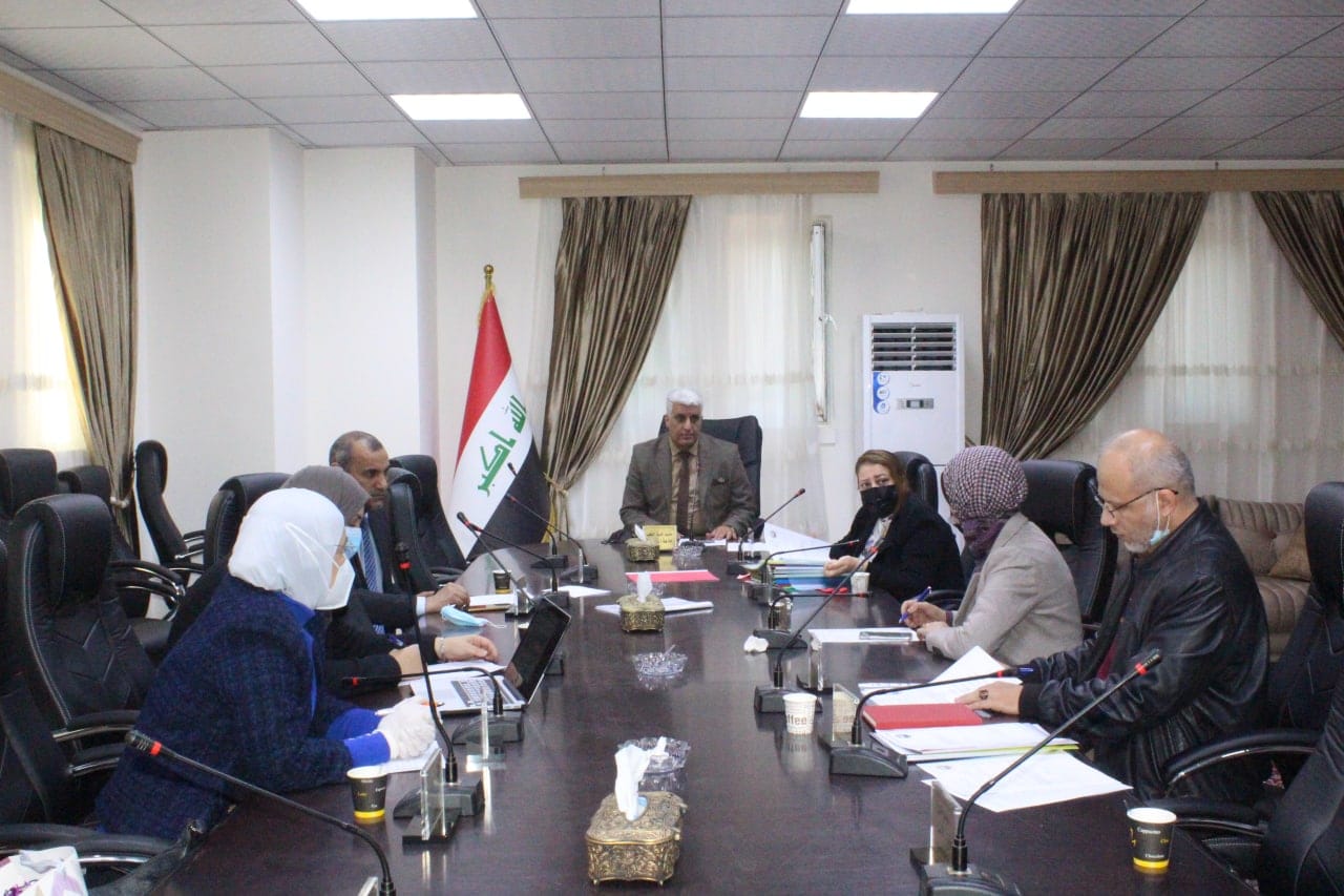 Institutional review board meeting for scientific research in Al-Nahrain medicine