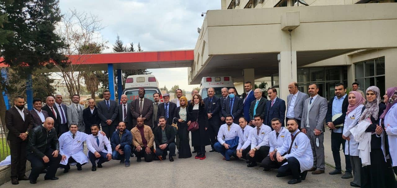 The Dean of Al-Nahrain College of Medicine participates in the final exam of the Arab Board of General Surgery in Erbil