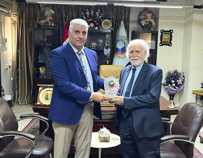Honoring the retired experienced professor (Abdul-Hussein Mahdi Al-Hadi)