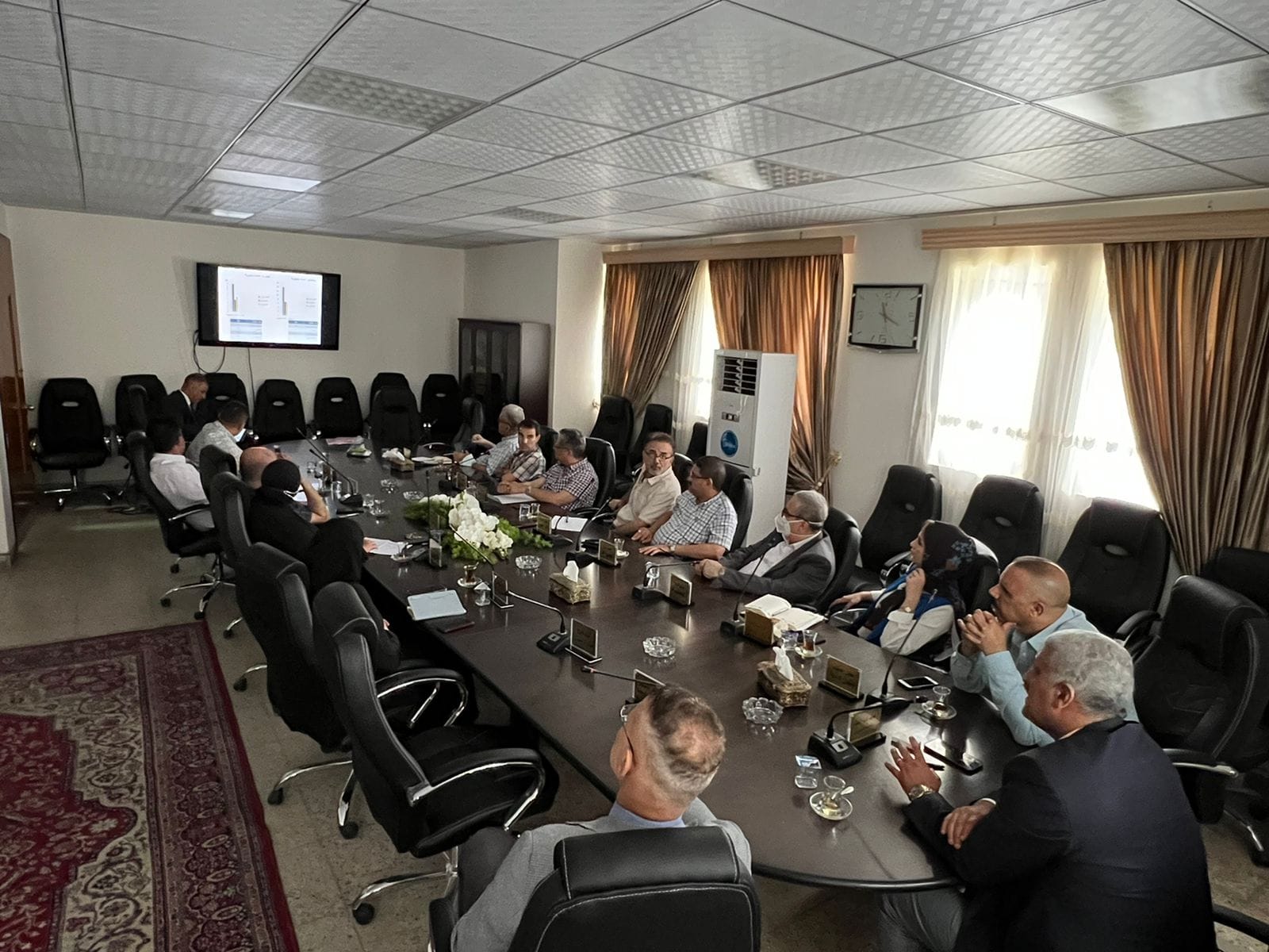 The meeting of the Council of the College of Nahrain Medicine to approve the grades of postgraduate students for the academic year 2021-2022