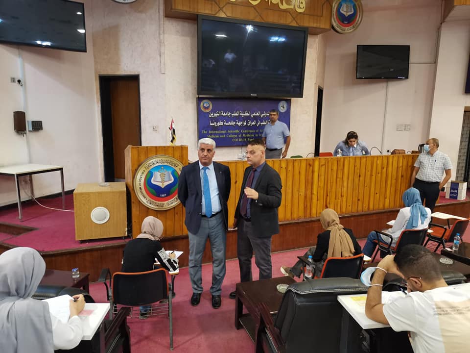 The Dean's tour to see the progress of the final exams