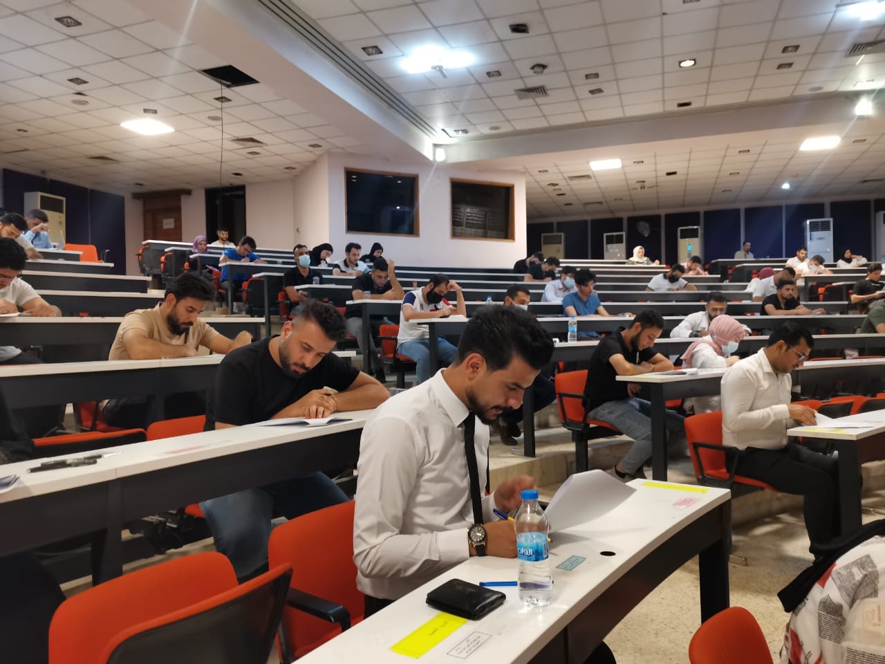 A tour of the Dean of Al-Nahrain College of Medicine for the exam halls