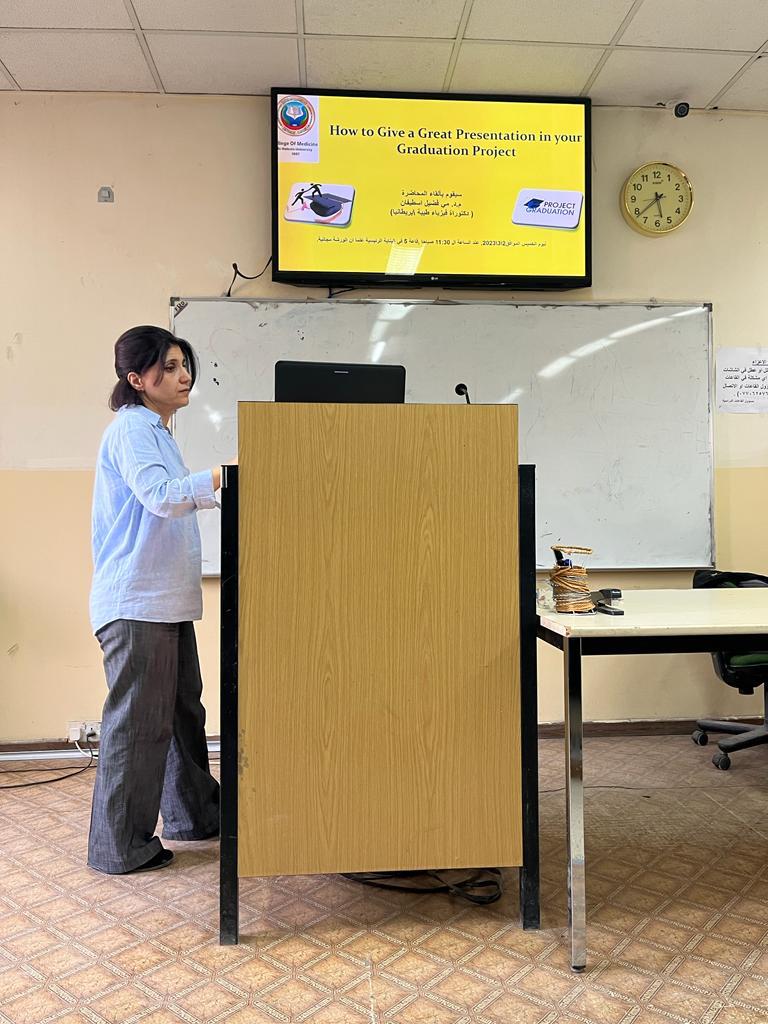 Workshop for sixth grade students