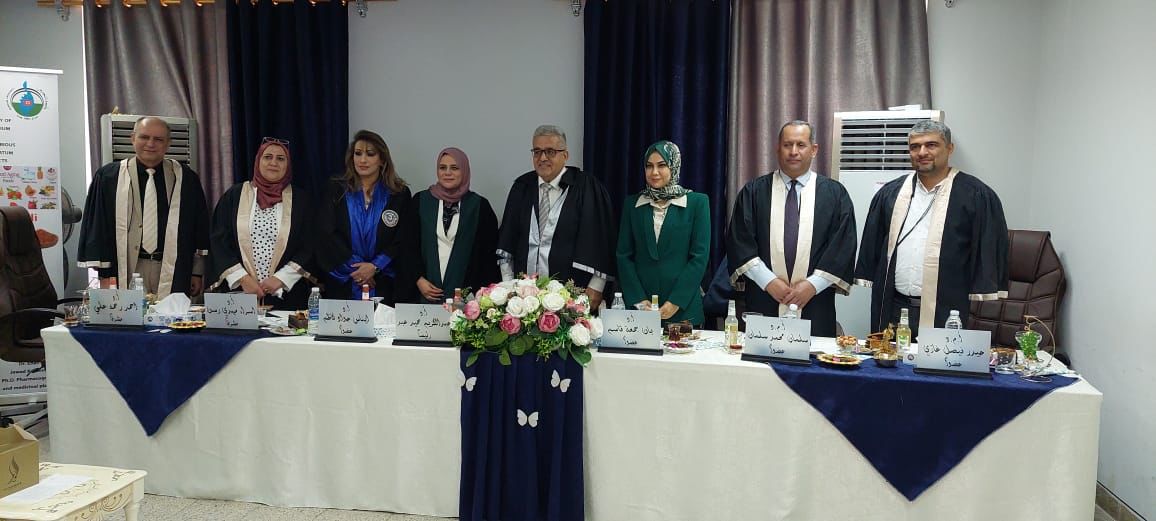 Discussion of the Ph.D student's thesis (Enas Najm Obaid)