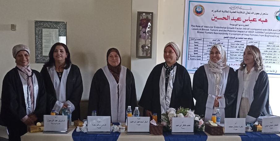 Discussion of the Ph.D thesis of the student (Heba Abbas Abdel-Hussein)