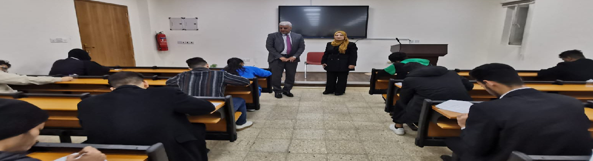 A tour of the dean to follow up on the progress of the examination process ​