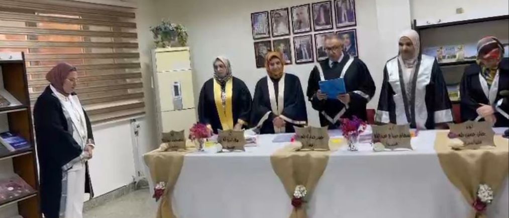 Master's thesis defense by student Abeer Issa Omran