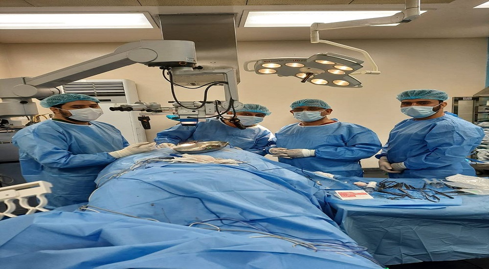 A meningioma removal surgery at the skull base was performed under the leadership of Consultant Surgeon Dr. Ihsan Al-Baldawi.