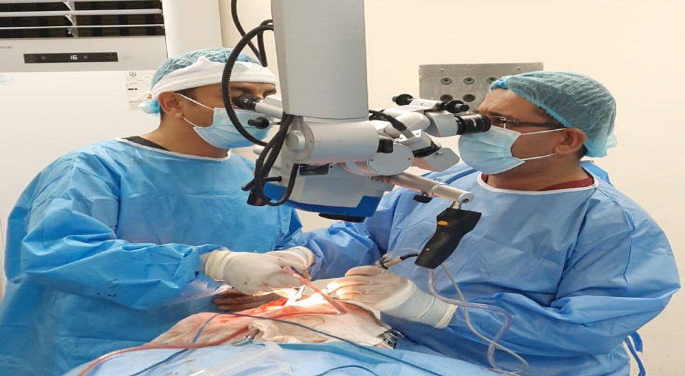 A meningioma removal surgery at the skull base was performed under the leadership of Consultant Surgeon Dr. Ihsan Al-Baldawi and Anesthesia Consultant Dr. Mohammed Qasim.