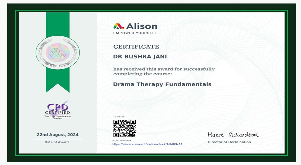 A faculty member from the Basic Sciences Unit at Al-Nahrain College of Medicine has obtained an international certificate through the global educational platform, Alison.