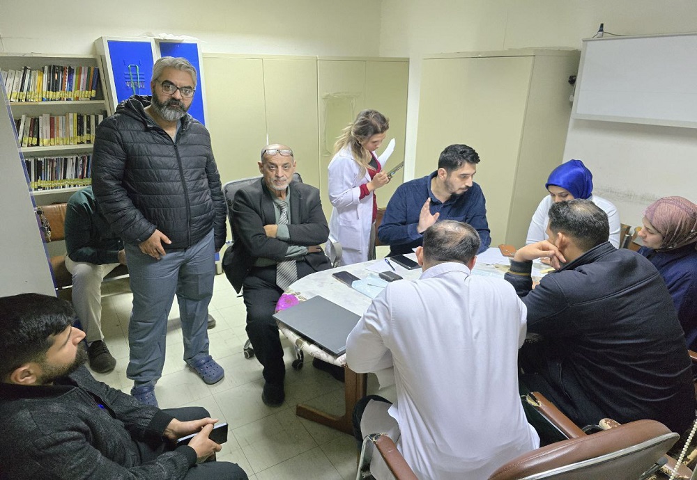 Teaching Iraqi Board students by Professor Dr. Abdul Amir Jassim Mohammed Al-Khafaji at Saad Al-Witri Hospital for Neuroscience.