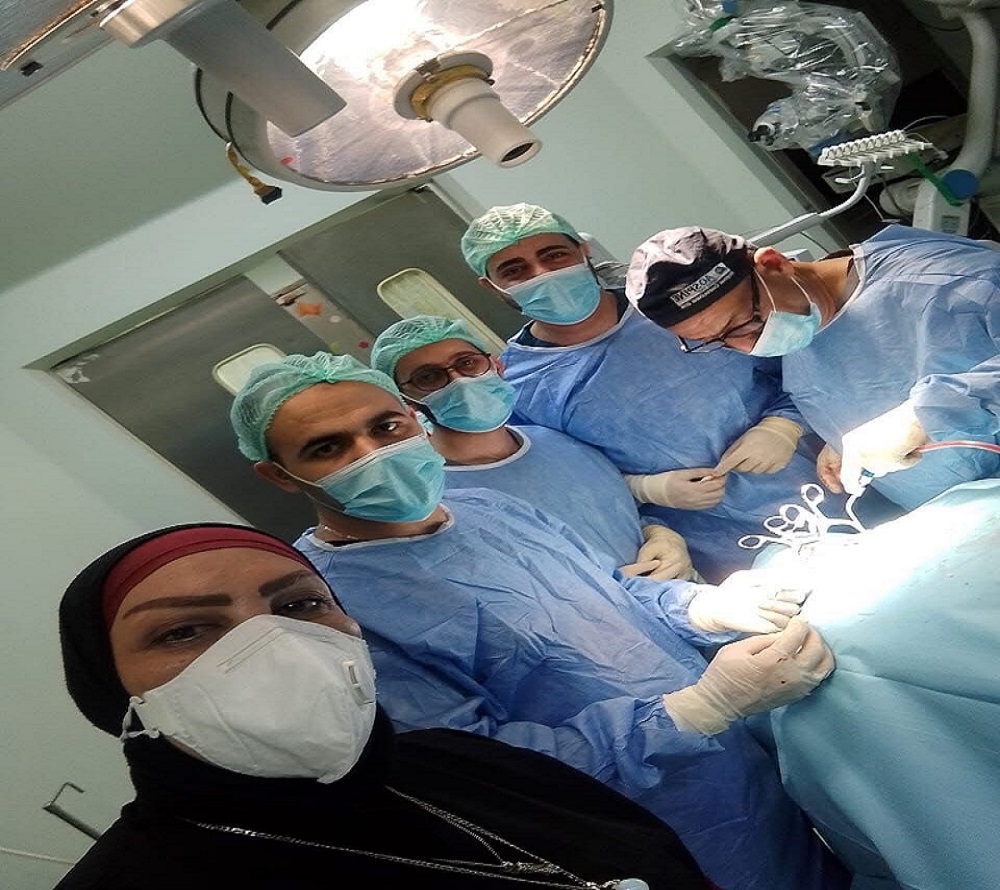 The fourth, fifth, and sixth cervical vertebrae surgery was performed by Professor Dr. Abdul Amir Jassim Mohammed Al-Khafaji.