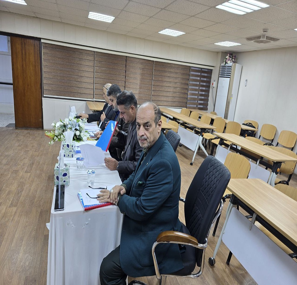 The Iraqi Board research discussions at the Iraqi Scientific Council under the supervision of Professor Dr. Abdul Ameer Jassim Al-Khafaji.