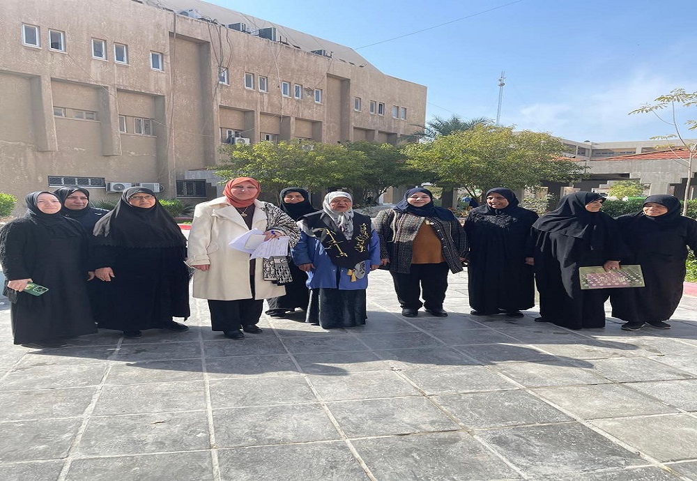 The Department of Pharmacology organizes a voluntary activity to raise awareness about literacy at Al-Nahrain College of Medicine.