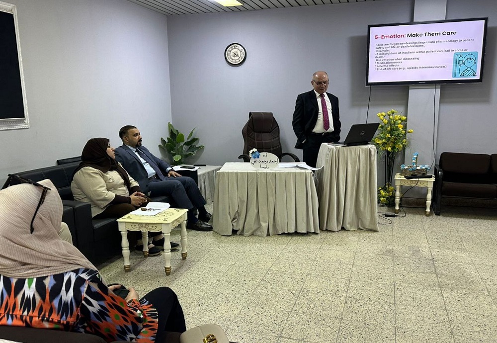 A Workshop on Effective Teaching Methods at the College of Medicine, Al-Nahrain University