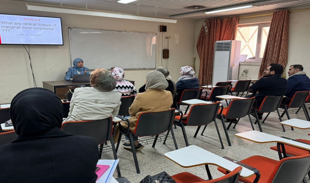 ورشة علمية تخصصية في تشخيص اللمفوما الهامشية بكلية الطب جامعة النهرين